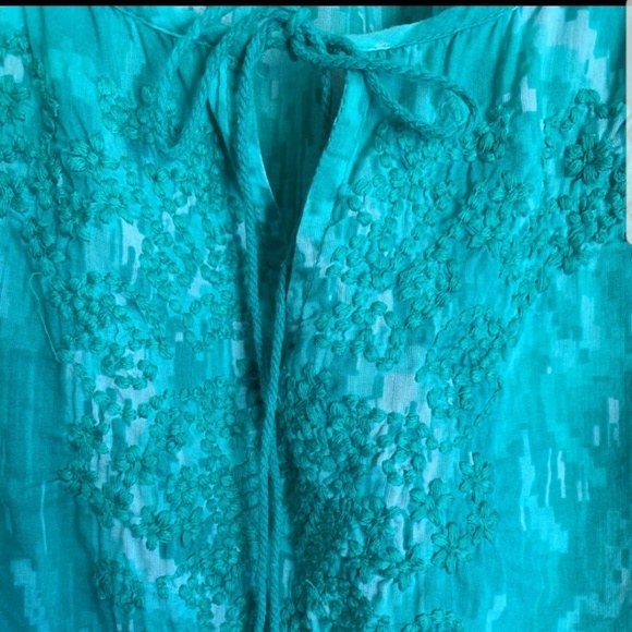 Lane Bryant 18/20 turquoise tunic top - Picture 5 of 6